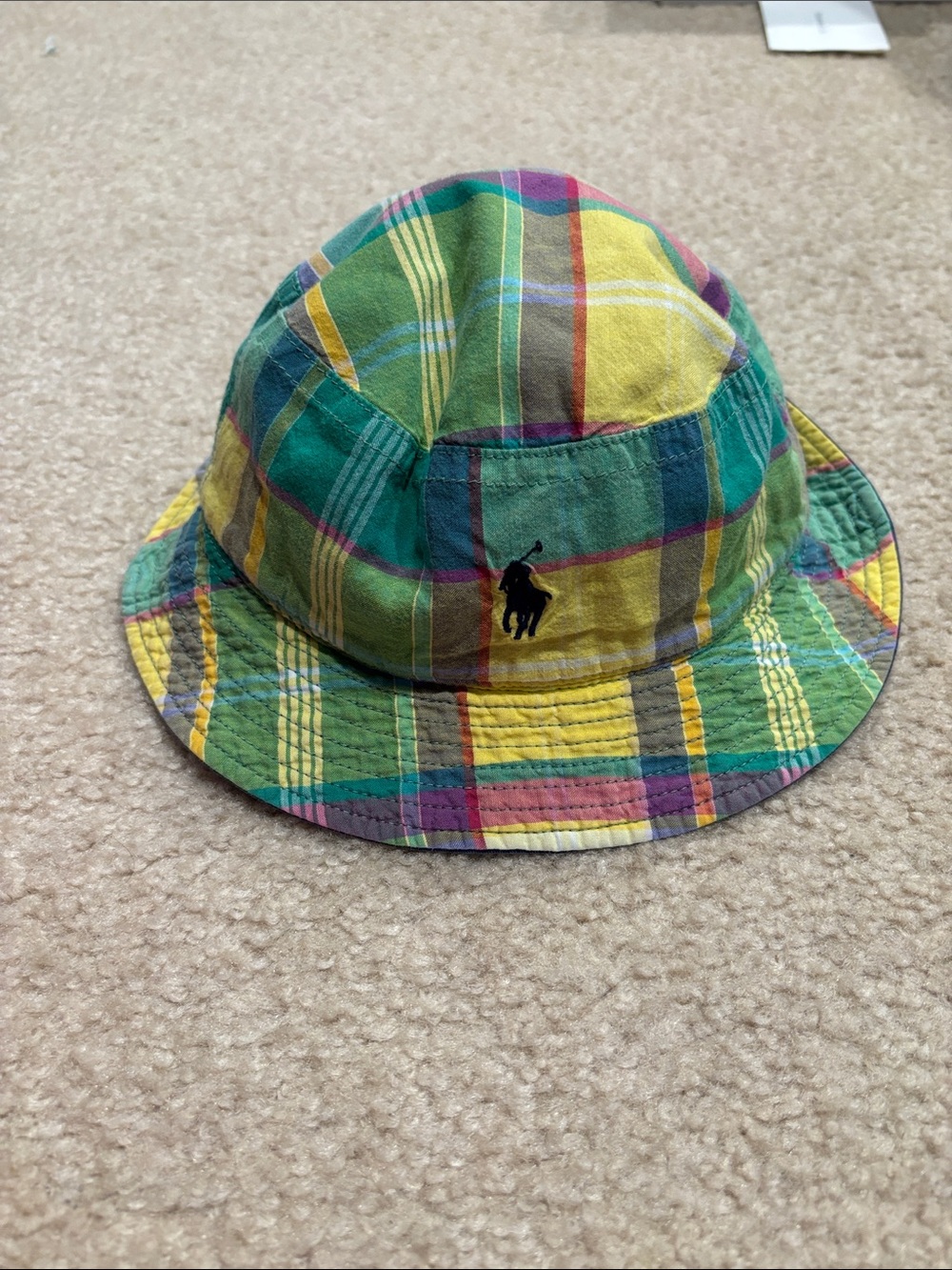 Polo by Ralph Lauren Plaid Bucket Hat - Green/Yellow/Blue
